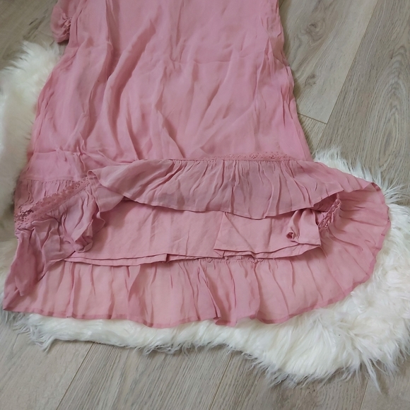 Blush pink flowy Triangle dress - Picture 4 of 8